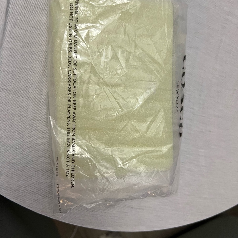 Coach corner zip wristlet